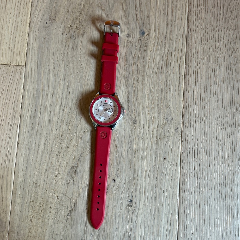 Michele
Red Silicone Strap Watch